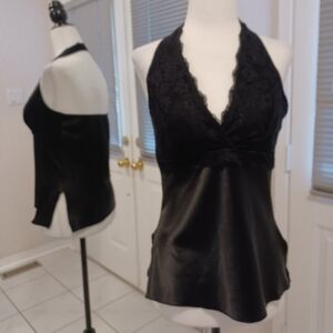2/$50 Black Silky Sleeveless Top - Size Small